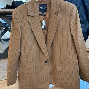 Wool striped Madewell blazer